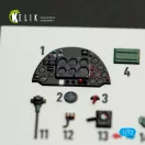 Kelik Spitfire PR A/B/E Types - interior 3D decals for IBG Models kit 1:72 (K72237)