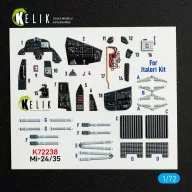   Kelik Mi-35/24 - interior 3D decals for Italeri kit 1:72 (K72238)