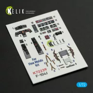   Kelik F-104J - interior 3D decals for Fine Molds kit 1:72 (K72239)