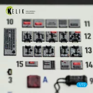   Kelik F-104J - interior 3D decals for Fine Molds kit 1:72 (K72239)