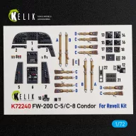   Kelik FW-200 C-5/C-8 - interior 3D decals for Revell 1:72 (K72240)