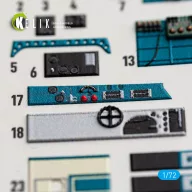   Kelik J1N1-S Gekko - interior 3D decals for Fujimi / Hobby 2000 1:72 (K72244)