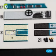   Kelik J1N1-S Gekko - interior 3D decals for Fujimi / Hobby 2000 1:72 (K72244)