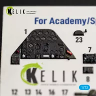   Kelik SB2C-4 - interior 3D decals for Academy / Special Hobby 1:72 (K72246)