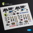 Kelik Bf-109 F-2/F-4 - interior 3D decals for Eduard 1:72 (K72251)