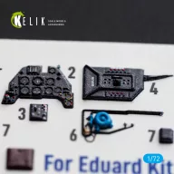   Kelik Bf-109 F-2/F-4 - interior 3D decals for Eduard 1:72 (K72251)