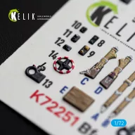   Kelik Bf-109 F-2/F-4 - interior 3D decals for Eduard 1:72 (K72251)