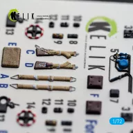   Kelik Bf-109 F-2/F-4 - interior 3D decals for Eduard 1:72 (K72251)