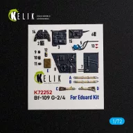   Kelik Bf-109 G-2/4 - interior 3D decals for Eduard 1:72 (K72252)