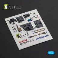   Kelik Bf-109 G-2/4 - interior 3D decals for Eduard 1:72 (K72252)