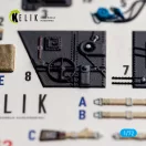 Kelik Bf-109 G-2/4 - interior 3D decals for Eduard 1:72 (K72252)