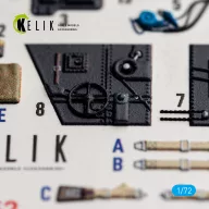   Kelik Bf-109 G-2/4 - interior 3D decals for Eduard 1:72 (K72252)