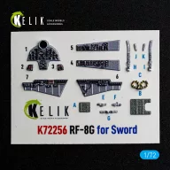 Kelik RF-8G - interior 3D decals for Sword 1:72 (K72256)