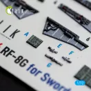 Kelik RF-8G - interior 3D decals for Sword 1:72 (K72256)