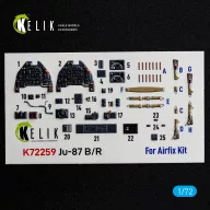   Kelik Ju-87 B/R - interior 3D decals for Airfix 1:72 (K72259)