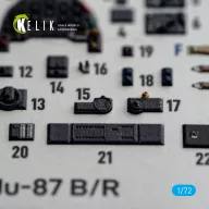   Kelik Ju-87 B/R - interior 3D decals for Airfix 1:72 (K72259)