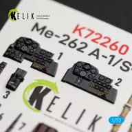   Kelik Me-262 A-1/S-92 - interior 3D decals for Arma Hobby 1:72 (K72260)