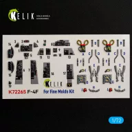   Kelik F-4F Phantom -  interior 3D decals for FineMolds 1:72 (K72265)