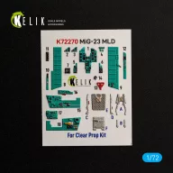   Kelik MiG-23MLD -  interior 3D decals for ClearProp 1:72 (K72270)
