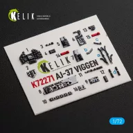   Kelik AJ-37 Viggen - interior 3D decals for Special Hobby 1:72 (K72271)
