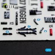   Kelik AJ-37 Viggen - interior 3D decals for Special Hobby 1:72 (K72271)