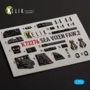 Kelik SEA VIXEN FAW.2 - interior 3D decals for Cyberhobby 1:72 (K72276)