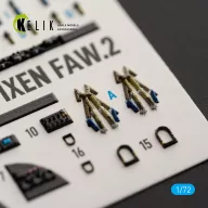   Kelik SEA VIXEN FAW.2 - interior 3D decals for Cyberhobby 1:72 (K72276)