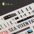 Kelik SEA VIXEN FAW.2 - interior 3D decals for Cyberhobby 1:72 (K72276)