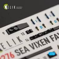  Kelik SEA VIXEN FAW.2 - interior 3D decals for Cyberhobby 1:72 (K72276)