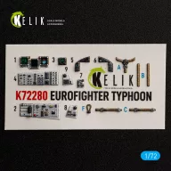   Kelik Eurofighter Typhoon - interior 3D decals for Hasegawa 1:72 (K72280)