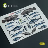   Kelik Sea Fish set Type 1 - 3D Decal for dioramas 1:35 (KA35003)