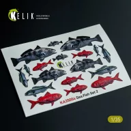   Kelik Sea Fish set Type 2 - 3D Decal for dioramas 1:35 (KA35004)