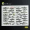 Kelik River Fish set Type 3 - 3D Decal for dioramas 1:35 (KA35006)