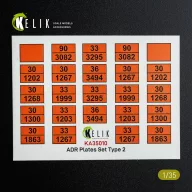   Kelik ADR Plates Set Type 2 - Decal for models 1:35 (KA35010)