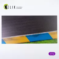   Kelik Asphalt road Moto race track type 1 Base - Acrylic 3 mm (180 x 357 mm) 1:12 (KS12001)