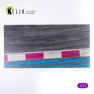   Kelik Asphalt road Moto race track type 3 Base - Acrylic 3 mm (180 x 357 mm) 1:12 (KS12003)