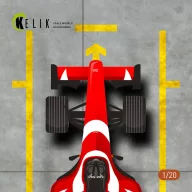   Kelik Pit-F1 Pitstop Type 1 Base - Acrylic 3 mm (180 x 357 mm) (210 g) (1/20) 1:20 (KS20003)