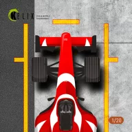   Kelik F1 Pitstop Type 2 Base - Acrylic 3 mm (180 x 357 mm) (210 g) (1/20) 1:20 (KS20004)
