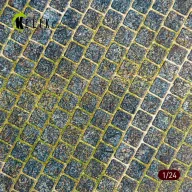   Kelik Cobblestone road 1910s-1930s Base - Acrylic 3 mm (280 x 180 mm) (170 g) 1:24 (KS24011)