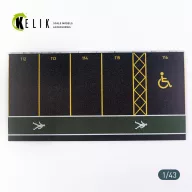   Kelik Supermarket Parking type 1 Base - Acrylic 3 mm (180 x 357 mm) (210 g) (1/43) 1:43 (KS43001)