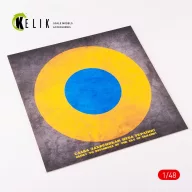   Kelik Ukraine Roundel Glory to Defenders - Acrylic 3 mm (240 x 240 mm) (190g) (1/72 - 1/48) 1:48 (KS48024)