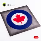 Kelik Canada Roundel - Acrylic 3 mm (240 x 240 mm) (190g) (1/72 - 1/48) 1:48 (KS48033)
