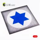 Kelik Israel Roundel - Acrylic 3 mm (240 x 240 mm) (190g) (1/72 - 1/48) 1:48 (KS48034)
