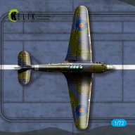   Kelik HMS Indomitable Front Lift 1942 - Base - Acrylic 3 mm (280 x 180 mm) (170 g) 1:72 (KS72057)