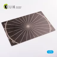  Kelik Compass calibration circle - Base - Acrylic 3 mm (280 x 180 mm) (170 g) 1:72 (KS72058)