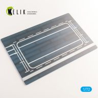   Kelik HMS Ark Royal Nose Lift 1939 - Base - Acrylic 3 mm (280 x 180 mm) (170 g) 1:72 (KS72085)