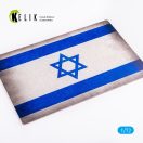 Kelik Israel Flag - Base - Acrylic 3 mm (280 x 180 mm) (170 g) 1:72 (KS72088)