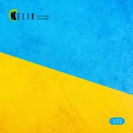   Kelik Ukraine Flag - Base - Acrylic 3 mm (280 x 180 mm) (170 g) 1:72 (KS72090)