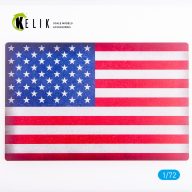   Kelik USA Flag - Base - Acrylic 3 mm (280 x 180 mm) (170 g) 1:72 (KS72091)