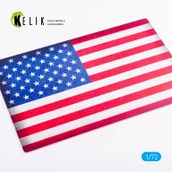   Kelik USA Flag - Base - Acrylic 3 mm (280 x 180 mm) (170 g) 1:72 (KS72091)